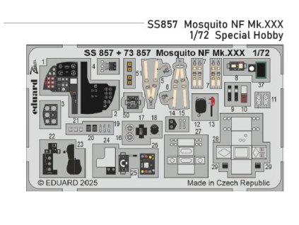 197012 ss857 mosquito nf mk xxx special hobby 1 72