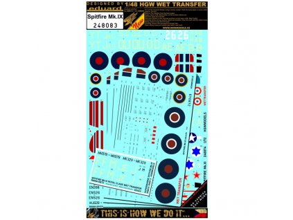 spitfire mkix markingy popisky 148 248083
