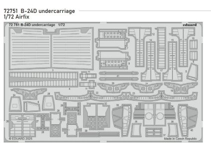72751 B 24D undercarriage Airfix 1 72