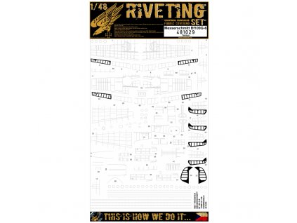 bf109g 6 tamiya riveting set 148 148029