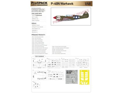 82242 P 40N Warhawk Profipack 1 48