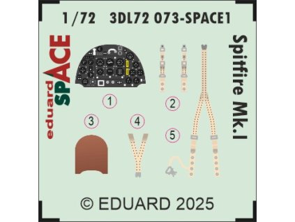 3DL72073 SPACE REKL Spitfire Mk.I 1 72 rev0