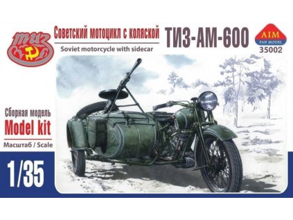 1/35 TIZ-AM-600 Soviet motorcycle with sidecar