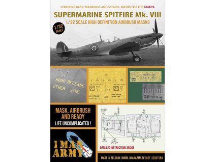 32DET058 Spitfire Mk VIII Front