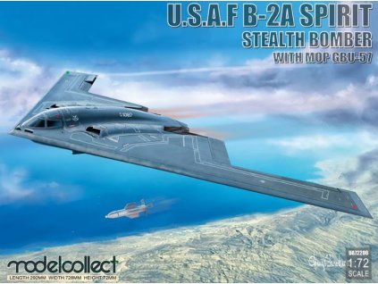 UA72206 U.S.A.F. B 2A Spirit Stealth Bomber with MOP GBU 57
