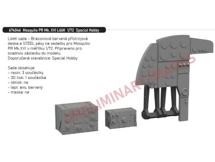 674046 Mosquito PR Mk. XVI LööK 1 72 Special Hobby
