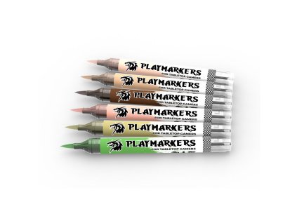 PLAYMARKERS SET - SKIN & FLESH TONES (6 ref.)