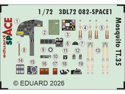 3DL72082 SPACE REKL Mosquito TT.35 1 72 rev0