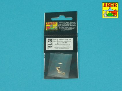 1/16 Set of Barrel Tips for Two German Machine Guns MG42