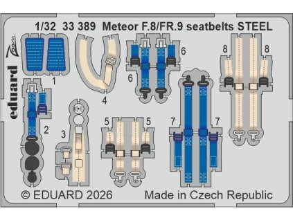 33389 REKL Meteor F.8 FR.9seatbelts STEEL rev0