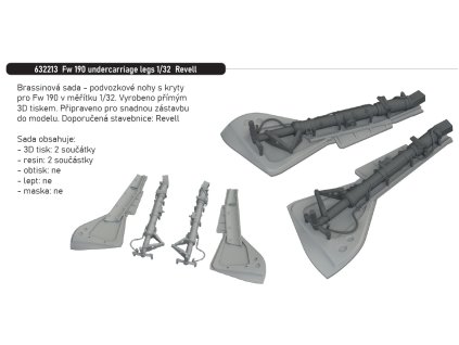 632213 Fw 190 undercarriage legs 1 32 Revell