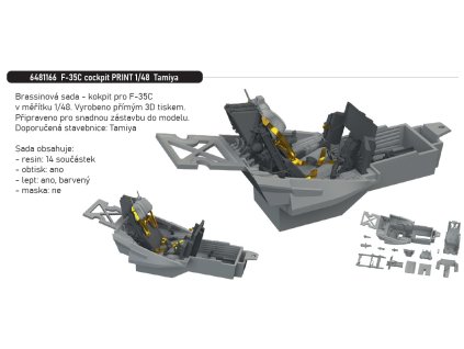6481166 F 35C cockpit PRINT 1 48 Tamiya