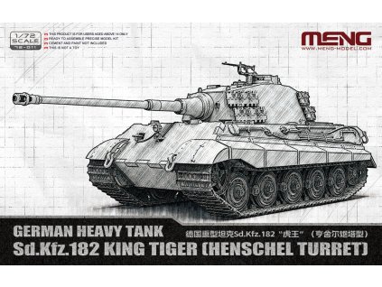 1/72 German Heavy Tank Sd.Kfz.182 King Tiger (Henschel Turret)