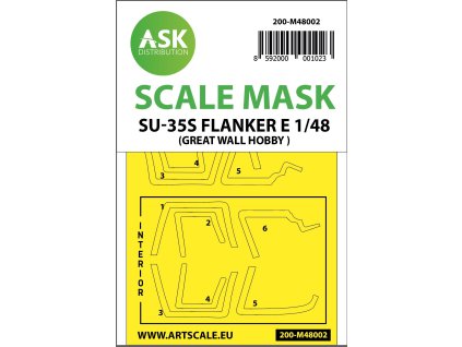 103912 1 48 su 35s flanker e mask for great wall hobby