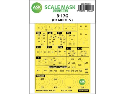 137031 27663 200 m48008 b 17g one sided paint mask for hk models