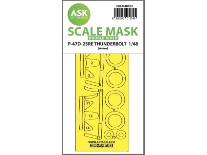 145833 37005 200 m48183 p 47d 25re thunderbolt double sided express mask for miniart