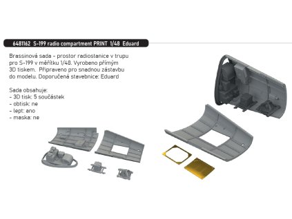 6481162 S 199 radio compartment PRINT 1 48 Eduard