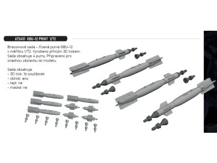 672451 GBU 12 PRINT 1 72