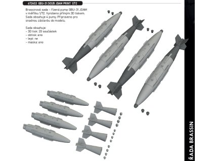 672453 GBU 31 (V)1 B JDAM PRINT 1 72