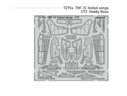 72754 TBF 1C folded wings Hobbyboss 1 72