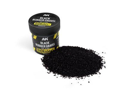 BLACK RUBBER GRAVEL 0,8-2MM