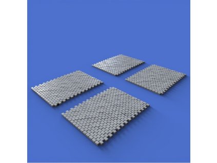 1/16 Cobblestone road section