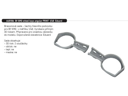 6481186 Bf 109G wheel bays angular PRINT 1 48 Eduard