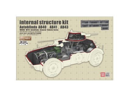 1/35 Internal Structure Kit Autoblinda AB40. AB41. AB43