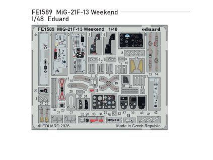 FE1589 MiG 21F 13 Weekend Eduard 1 48