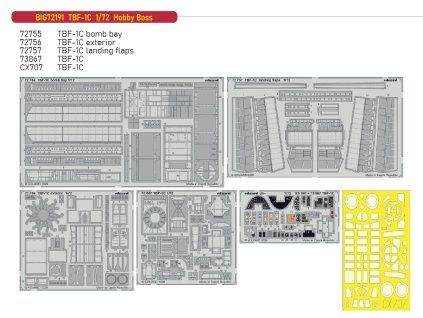 BIG72191 TBF 1C 1 72 Hobby Boss