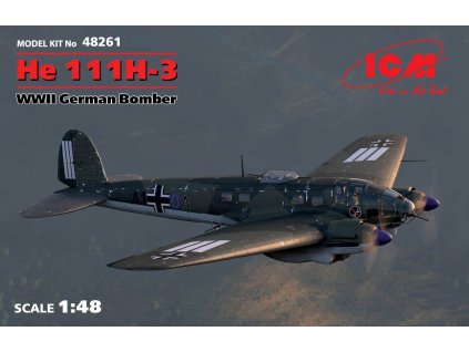 48261 He 111H 3 German Bomber