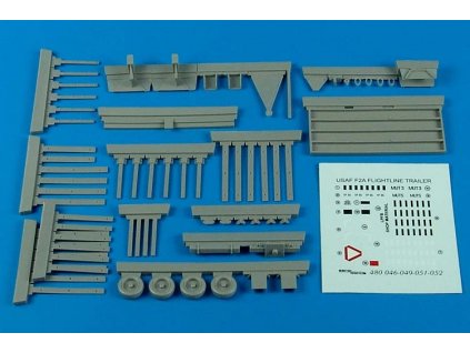 1/48 USAF F-2A flightline trailer (steel platform with racks)
