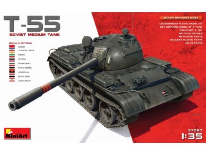 1/35 T-55 Soviet Medium Tank (9x camo)