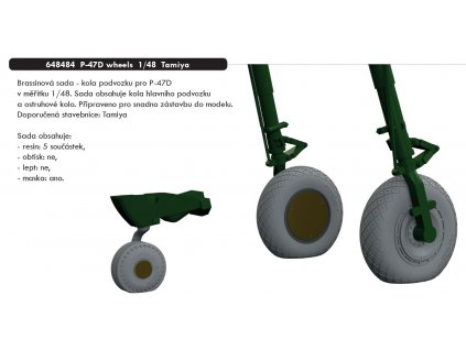 648484 P 47D wheels 1 48 Tamiya