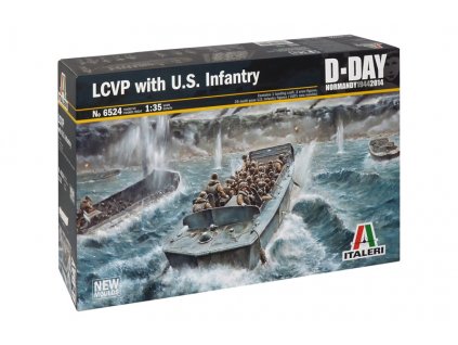Model Kit loď 6524 - LCVP with US INFANTRY (1:35)