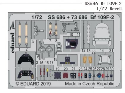 SS686 Bf 109F 2 1 72