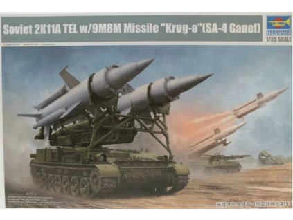 09523 Soviet 2K11A TEL w 9M8M Missile Krug a (SA 4 Ganef)