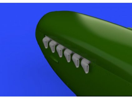 1/32 Spitfire Mk.IX exhaust stack - fishtail    (REVELL)