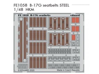 FE1058 B 17G seatbelts STEEL 1 48 HKM
