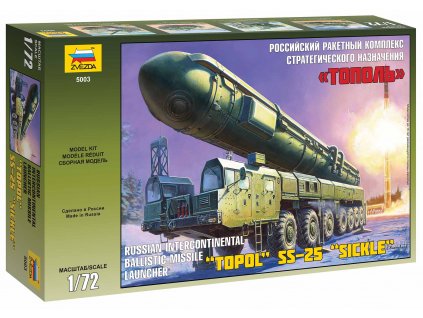 Model Kit military 5003 - Ballistic Missile Launcher "Topol" (1:72)