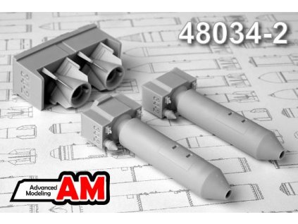 1/48 ODAB-500OF Air-Fuel Explosive Bomb (2 pcs.)