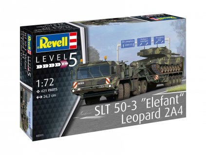 Plastic Modelkit military 03311 - SLT 50-3 "Elefant" + Leopard 2A4 (1:72)