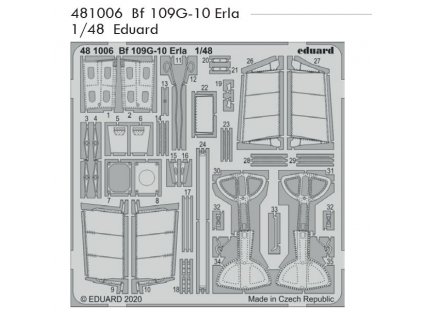 481006 Bf 109G 10 Erla 1 48 Eduard