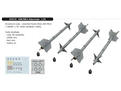 632141 AIM 9M L Sidewinder 1 32