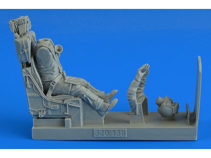 Modern German Luftwaffe Fighter Pilot with ej. seat for F 104G S (M.B. GQ 7A ej. seat)