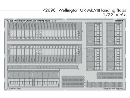 72698 Wellington GR Mk.VIII landing flaps Airfix 1 72