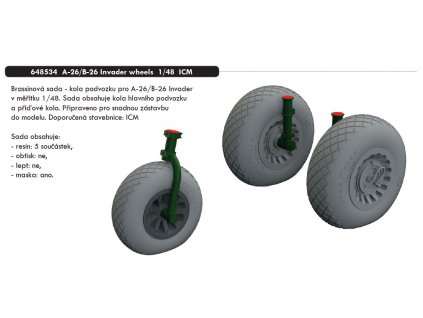 648534 A 26 B 26 Invader wheels 1 48 ICM