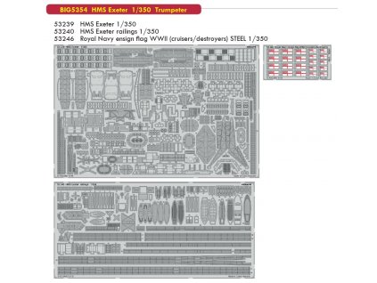 BIG5354 HMS Exeter 1 350 Trumpeter