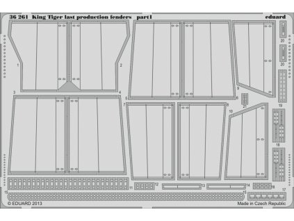 1/35 King Tiger last production fenders (ACADEMY)