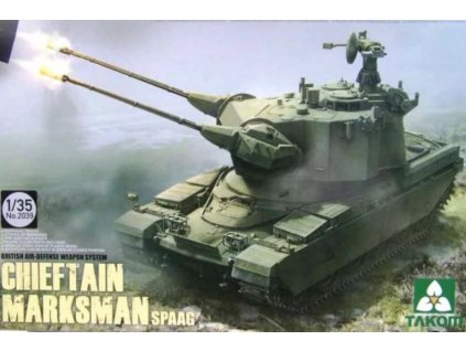 2039 British Air Defense Weapon System Chieftain Marksman SPAAG
